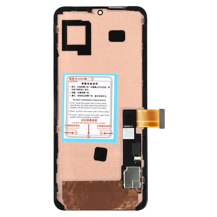For Google Pixel 8 GKWS6, G9BQD (Middle Lens Hole) Grade C OLED Screen and Digitizer Assembly + Frame (Without Logo) - 2