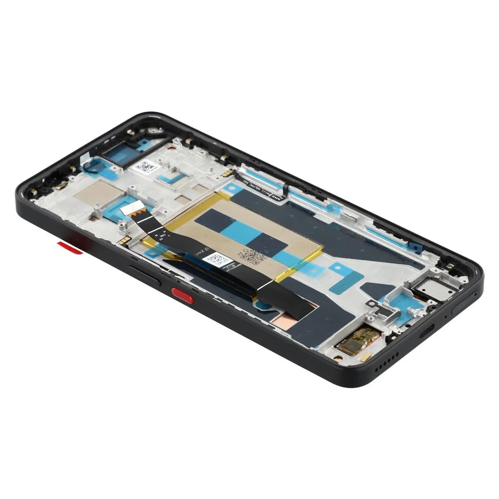 For Nothing Phone (3a) A059 OEM Grade S AMOLED Screen and Digitizer Assembly + Frame (Without Logo) - Black - 4