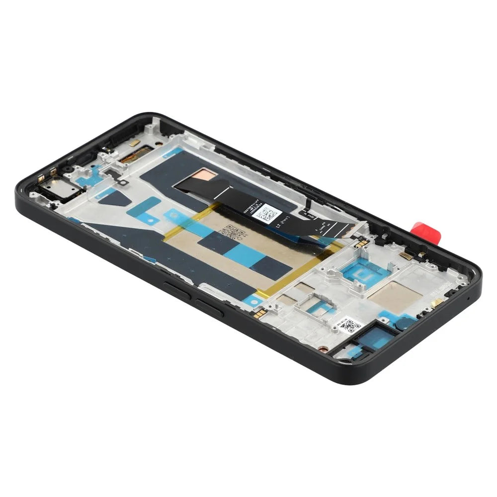 For Nothing Phone (3a) A059 OEM Grade S AMOLED Screen and Digitizer Assembly + Frame (Without Logo) - Black - 5