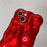 For iPhone 14 Case Christmas Red TPU Wavy Edge Phone Cover - 4