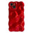 For iPhone 15 Case Christmas Red TPU Wavy Edge Phone Cover - 1