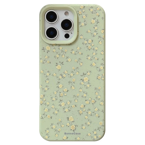 For iPhone 15 Pro Case Floral Pattern Aesthetic TPU Phone Cover - 1