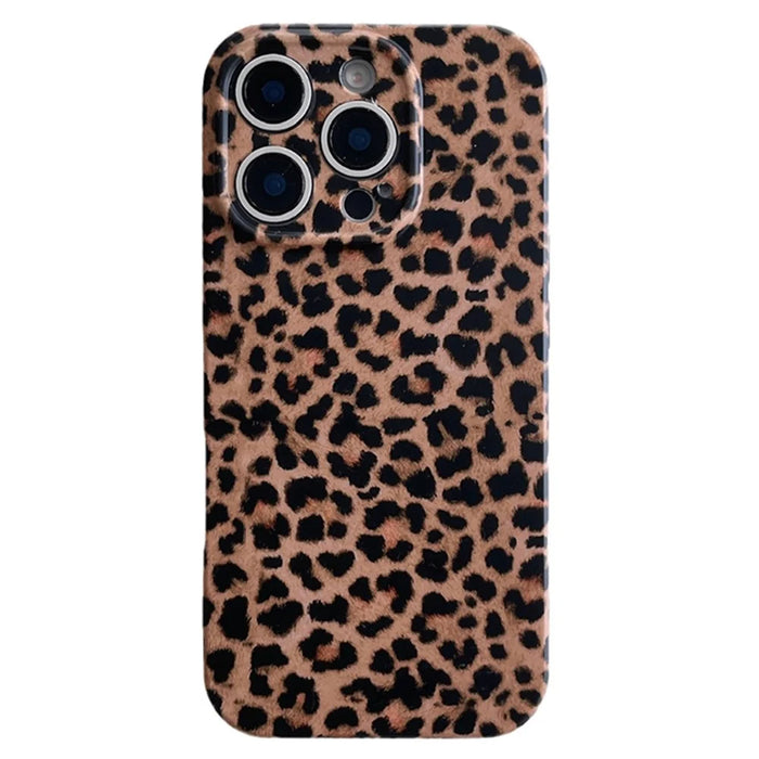 For iPhone 15 Pro Case Retro Leopard Print TPU Phone Cover - 1