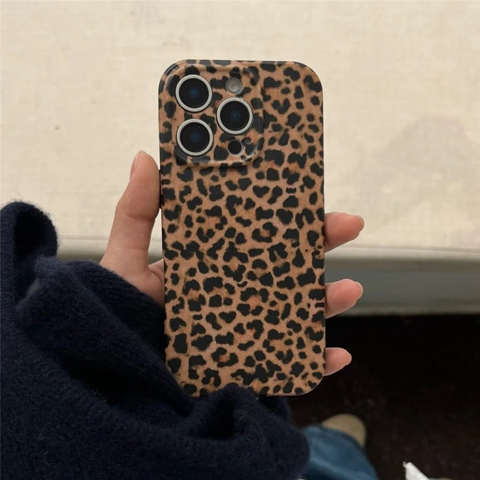 For iPhone 15 Pro Case Retro Leopard Print TPU Phone Cover - 2
