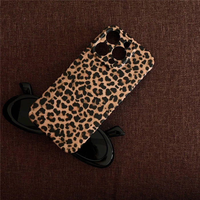 For iPhone 15 Pro Case Retro Leopard Print TPU Phone Cover - 5