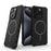 For iPhone 15 Pro Max Magnetic Case Corrugated Texture Heat Dissipation Shockproof TPU + PC Phone Back Cover - Black - 2