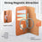 CASENEO For Samsung Galaxy S25+ Magnetic Case RFID Blocking Wallet Detachable Leather Phone Cover with Wristband - Brown - 7
