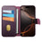 CASENEO For iPhone 16 Pro Magnetic Case RFID Blocking Wallet Detachable Leather Phone Cover with Wristband - Purple - 2