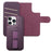 CASENEO For iPhone 16 Pro Magnetic Case RFID Blocking Wallet Detachable Leather Phone Cover with Wristband - Purple - 4