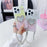 For iPhone 15 Pro Case with Strap, Mirror Epoxy Glitter TPU + Acrylic Phone Back Cover - Pink  /  Green - 7