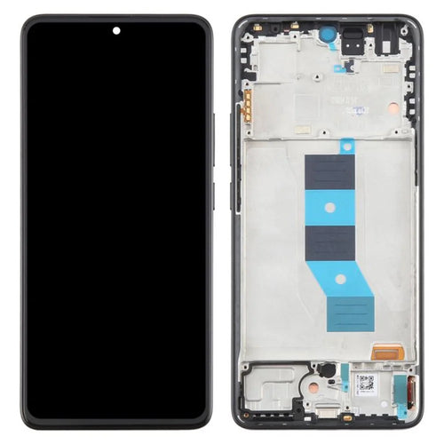 For Xiaomi Redmi Note 14 5G OEM Grade S OLED Screen and Digitizer Assembly + Frame (Without Logo) - Black - 1