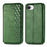 For iPhone 17e / 16e Case Rhombus Imprint PU Leather Wallet Phone Cover - Green - 2