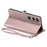 For Sony Xperia 1 VII Leather Case with Wrist Strap Wallet Stand Phone Cover - Rose Gold - 4