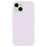 For iPhone 14 Case 2.0mm Thick Solid Color Soft TPU Phone Back Cover Large Lens Cutout - Light Purple - 3