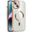 For iPhone 15 Case Compatible with MagSafe TPU + PC Clear Back Cover - Gold - 1