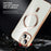 For iPhone 15 Case Compatible with MagSafe TPU + PC Clear Back Cover - Gold - 4