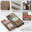 CASEME For Samsung Galaxy S25 Edge Phone Case  C22 Leather Back Cover with RFID Blocking Card Slots - Brown - 3
