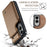 CASEME For Samsung Galaxy S25 Edge Phone Case  C22 Leather Back Cover with RFID Blocking Card Slots - Brown - 6