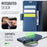 AUTSPACE For Google Pixel 9a Case  A11 RFID Blocking Retro Leather Cell Phone Wallet Cover - Blue - 2
