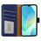 For Samsung Galaxy A05s 4G Case RFID Blocking Wallet Litchi Texture Leather Phone Cover Magnetic Clasp - Blue - 2
