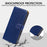 For Samsung Galaxy A05s 4G Case RFID Blocking Wallet Litchi Texture Leather Phone Cover Magnetic Clasp - Blue - 5