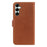 For Samsung Galaxy A35 5G Case RFID Blocking Wallet Litchi Texture Leather Phone Cover Magnetic Clasp - Brown - 7