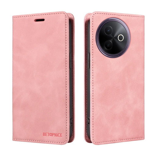 BETOPNICE For vivo Y300i 5G / vivo Y39 5G Case  Magnetic Closure RFID Blocking Wallet Stand Leather Phone Cover - Pink - 2
