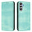 For Samsung Galaxy A35 5G Wallet Cases Retro Texture RFID Blocking Leather Phone Cover - Mint Green - 1