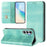 For Samsung Galaxy A35 5G Wallet Cases Retro Texture RFID Blocking Leather Phone Cover - Mint Green - 3