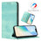 For Samsung Galaxy S25 Ultra Wallet Cases Retro Texture RFID Blocking Leather Phone Cover - Mint Green - 5