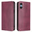 For Sony Xperia 10 VI Wallet Cases Retro Texture RFID Blocking Leather Phone Cover - Wine Red - 1