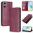 For Sony Xperia 10 VI Wallet Cases Retro Texture RFID Blocking Leather Phone Cover - Wine Red - 2