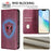 For Sony Xperia 10 VI Wallet Cases Retro Texture RFID Blocking Leather Phone Cover - Wine Red - 6