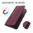 For Sony Xperia 10 VI Wallet Cases Retro Texture RFID Blocking Leather Phone Cover - Wine Red - 7