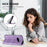 For Nothing Phone (3a) Wallet Cases Retro Texture RFID Blocking Leather Phone Cover - Light Purple - 4