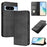 For Google Pixel 8 Pro Wallet Cases Retro Texture RFID Blocking Leather Phone Cover - Black - 2