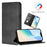 For Google Pixel 8 Pro Wallet Cases Retro Texture RFID Blocking Leather Phone Cover - Black - 3