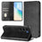 For Samsung Galaxy S23 Wallet Cases Retro Texture RFID Blocking Leather Phone Cover - Black - 3