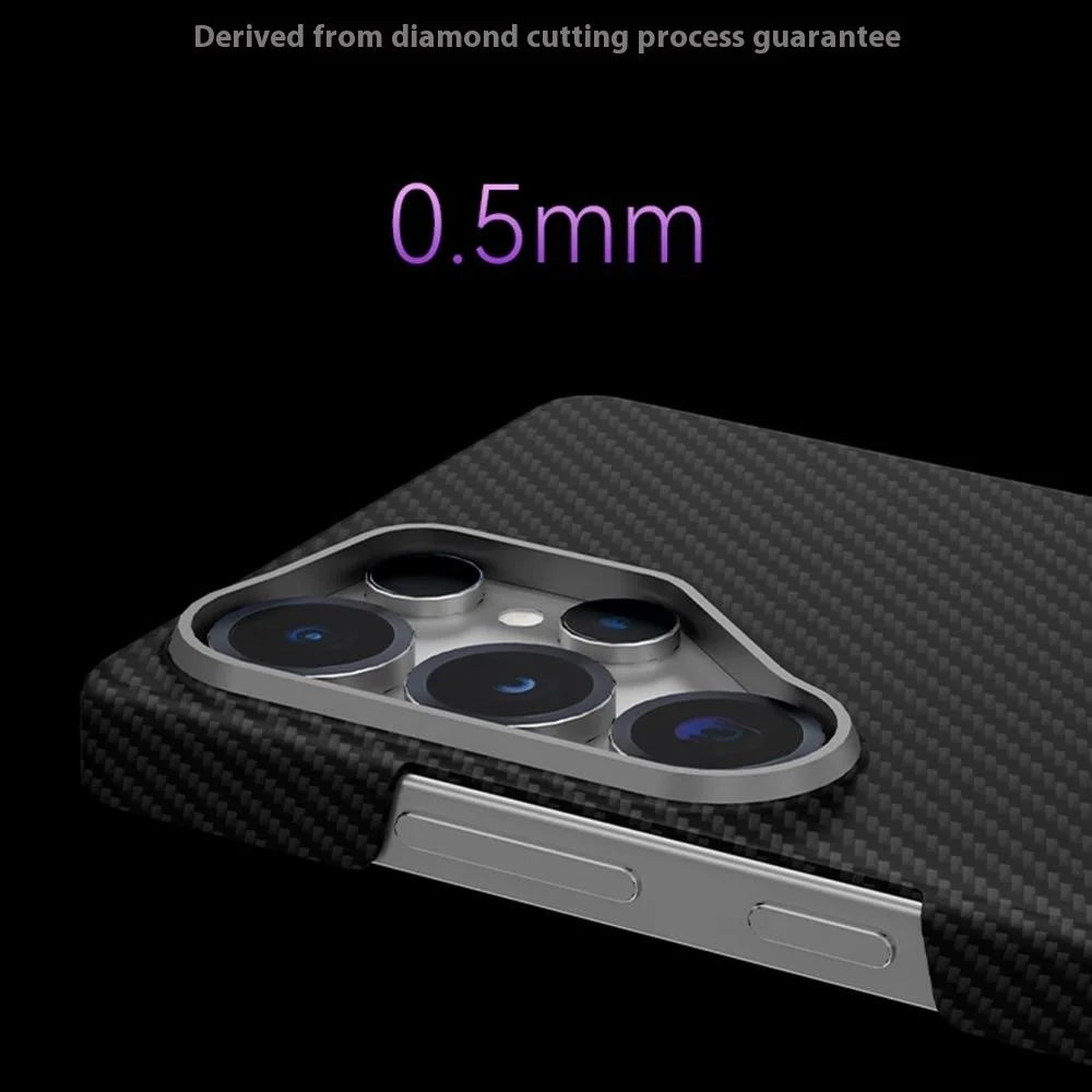 GKK For Samsung Galaxy S25 Ultra Case 600D Fine Carbon Fiber Texture Hard PC Phone Back Cover - 4