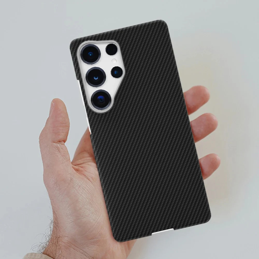 GKK For Samsung Galaxy S25 Ultra Case 600D Fine Carbon Fiber Texture Hard PC Phone Back Cover - 7