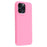 For iPhone 15 Pro Case 2.0mm Thick Solid Color Soft TPU Phone Back Cover Large Lens Cutout - Rose - 1