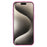 For iPhone 15 Pro Case 2.0mm Thick Solid Color Soft TPU Phone Back Cover Large Lens Cutout - Rose - 2