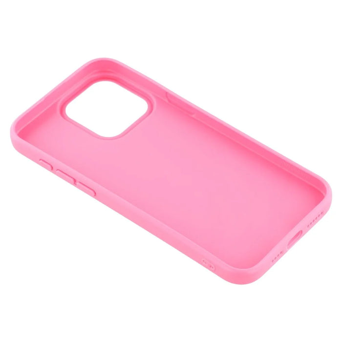 For iPhone 15 Pro Case 2.0mm Thick Solid Color Soft TPU Phone Back Cover Large Lens Cutout - Rose - 7