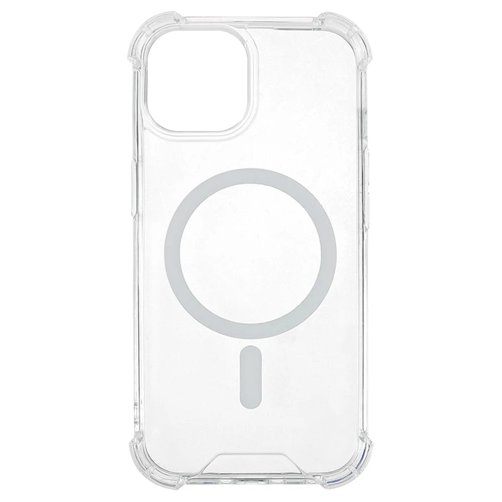 For iPhone 15 Plus / 14 Plus Case Compatible with MagSafe 1.5mm Shockproof Clear Phone Back Cover - 2