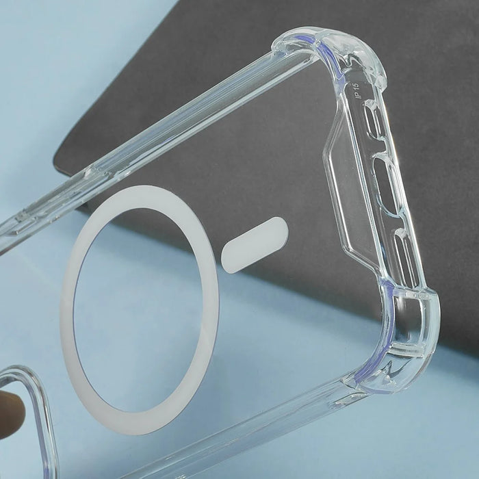 For iPhone 14 / 13 Case Compatible with MagSafe 1.5mm Shockproof Clear Phone Back Cover - 6