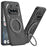 For Nothing Phone (3a) Case Magnetic Kickstand Hard PC Shockproof Phone Cover - Black - 1