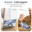 For Samsung Galaxy Z Fold5 5G Case Magnetic Kickstand Clear PC Phone Cover with HD Screen Film - Black - 2