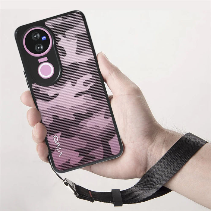 IBMRS For vivo V50 5G Case Soft TPU Frame Hard PC Back Anti-Fall Phone Cover - Artistic Camouflage - 6