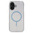 For iPhone 16 Case Compatible with MagSafe Clear Slim PC Phone Back Cover - Transparent Blue - 1