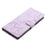 For Samsung Galaxy A36 5G Case Wallet Stand Imprinted Triangle Pattern Leather Phone Flip Cover - Purple - 4